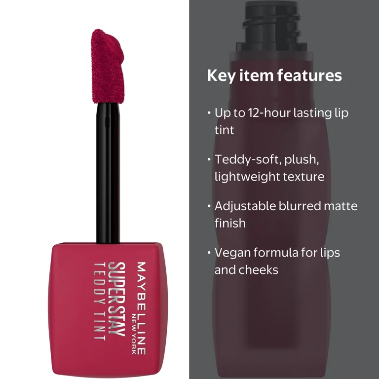 Maybelline, Long Lasting Matte Lip Stain, 0.17 fl oz, Wild At