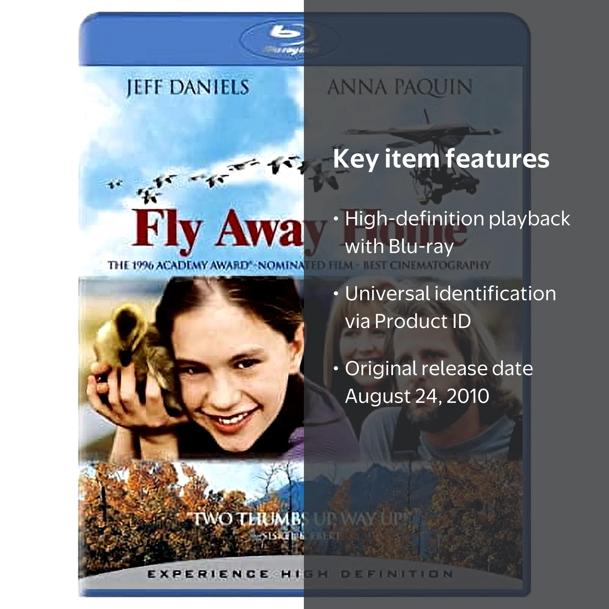 Sony Pictures Entertainment, Fly Away Home Blu-ray, Family Drama