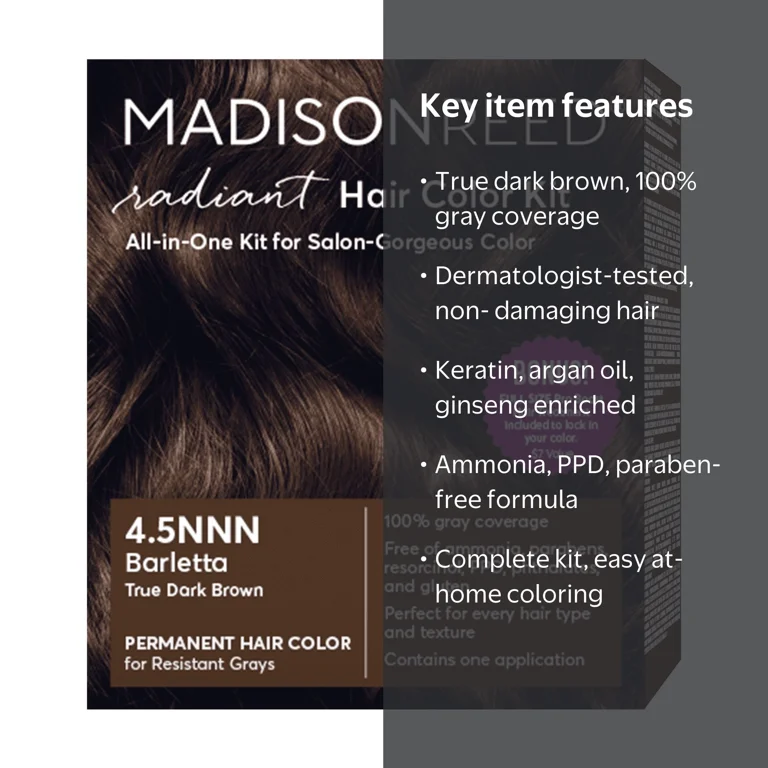 Madison Reed Radiant Permanent Hair Color Kit with Bonus Pro Boost