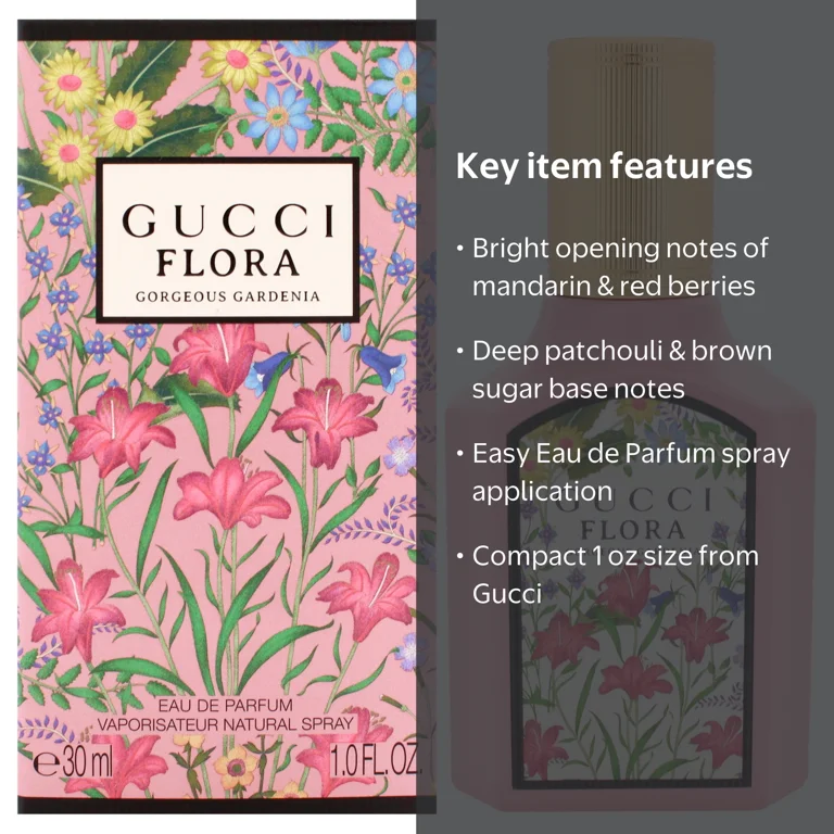 Gucci, Flora Gorgeous Gardenia, 1 oz EDP Spray, White Floral