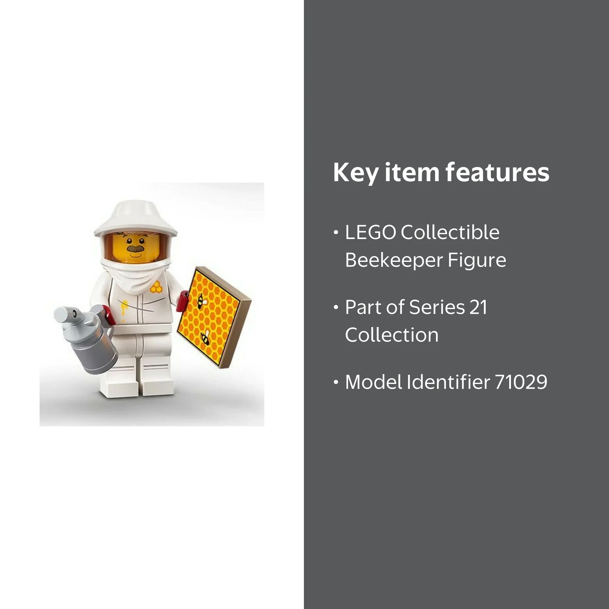 LEGO Series 21 Collectible Minifigures 71029 - Beekeeper - Walmart.com