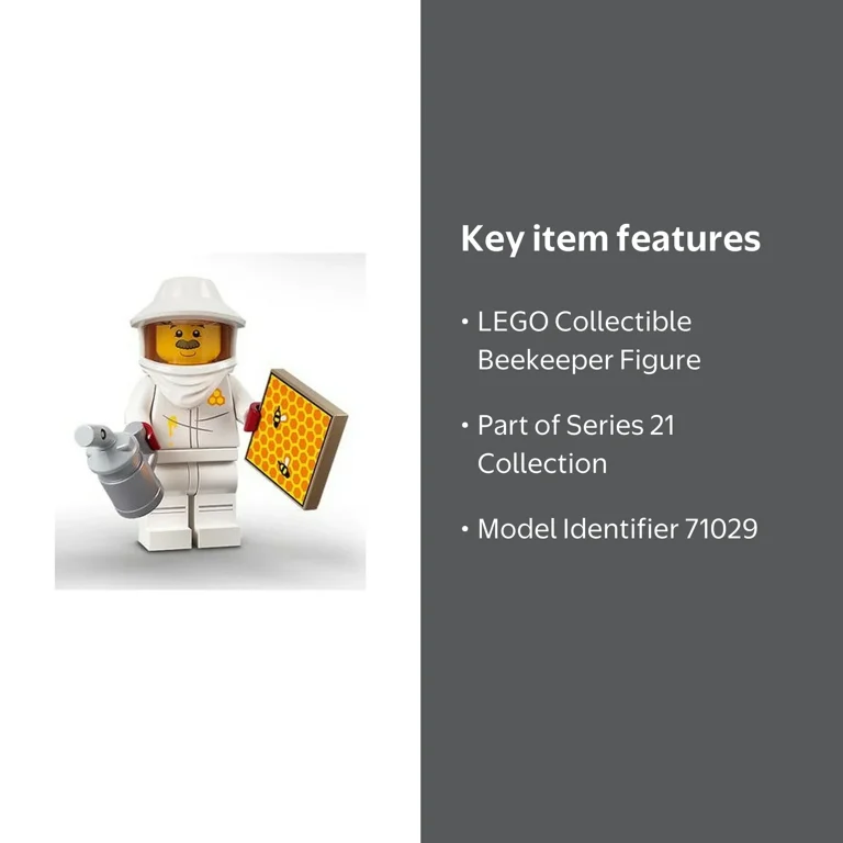 LEGO Series 21 Collectible Minifigures 71029 - Beekeeper - Walmart.com
