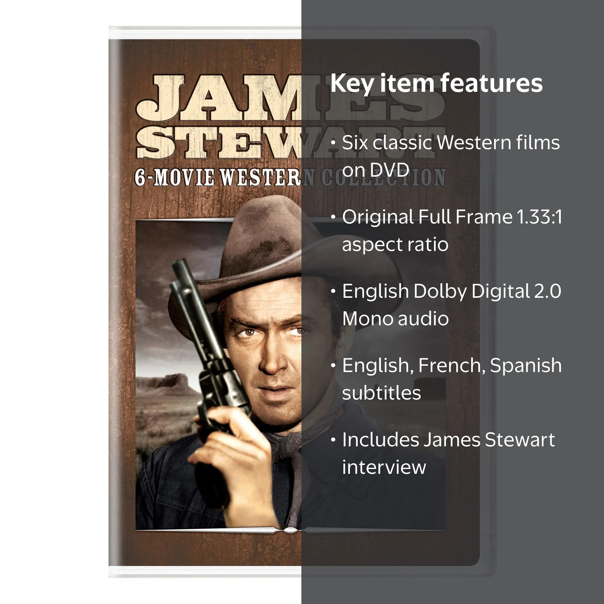 James Stewart: Classic 6-Movie Western Collection (DVD) Featuring