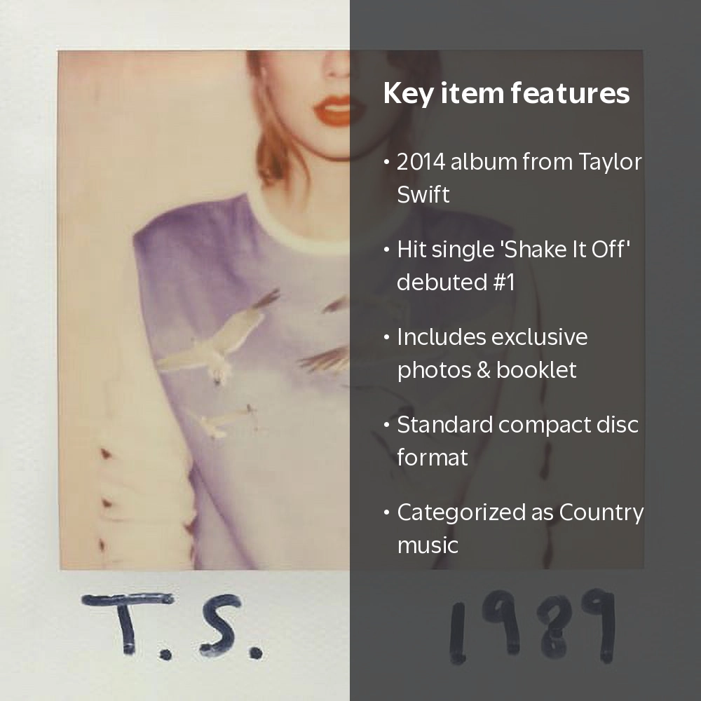 Taylor Swift - 1989 - Music & Performance - CD - Walmart.com