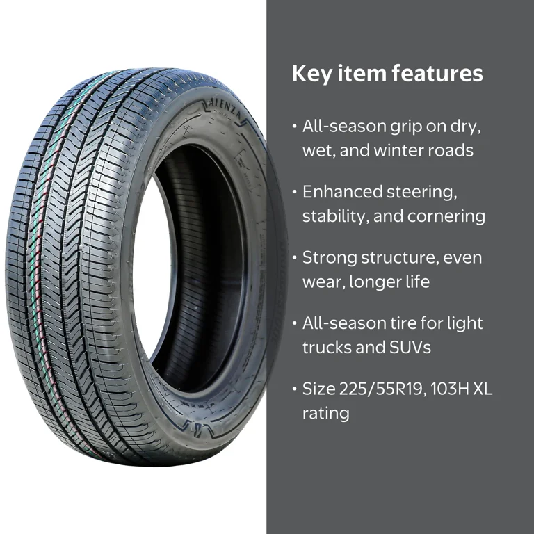 Bridgestone Alenza A/S 02 225/55R19 103H XL All Season Tire