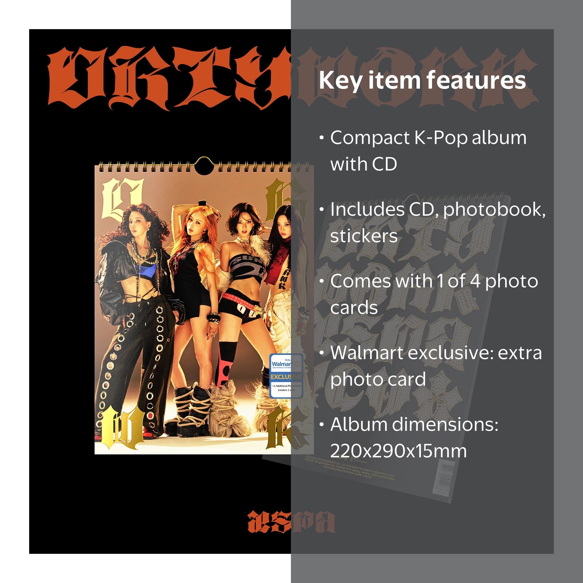 aespa - Dirty Work (Dirty Worker ver.) (Walmart Exclusive) - CD