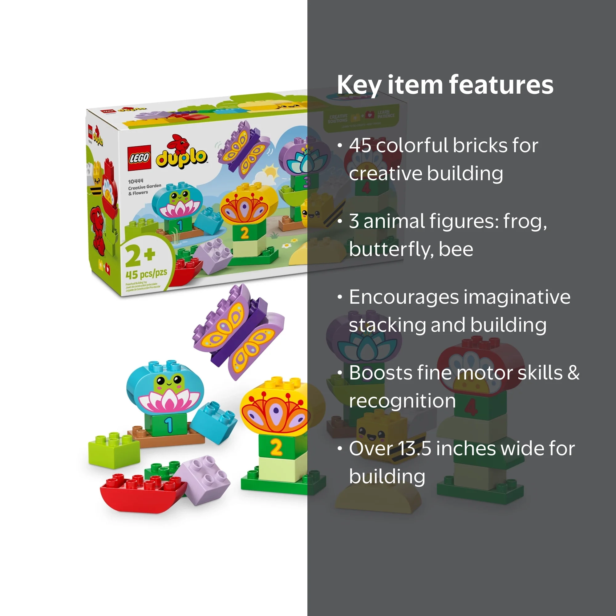 LEGO, DUPLO Town Creative Garden & Flowers Building Toy Playset
