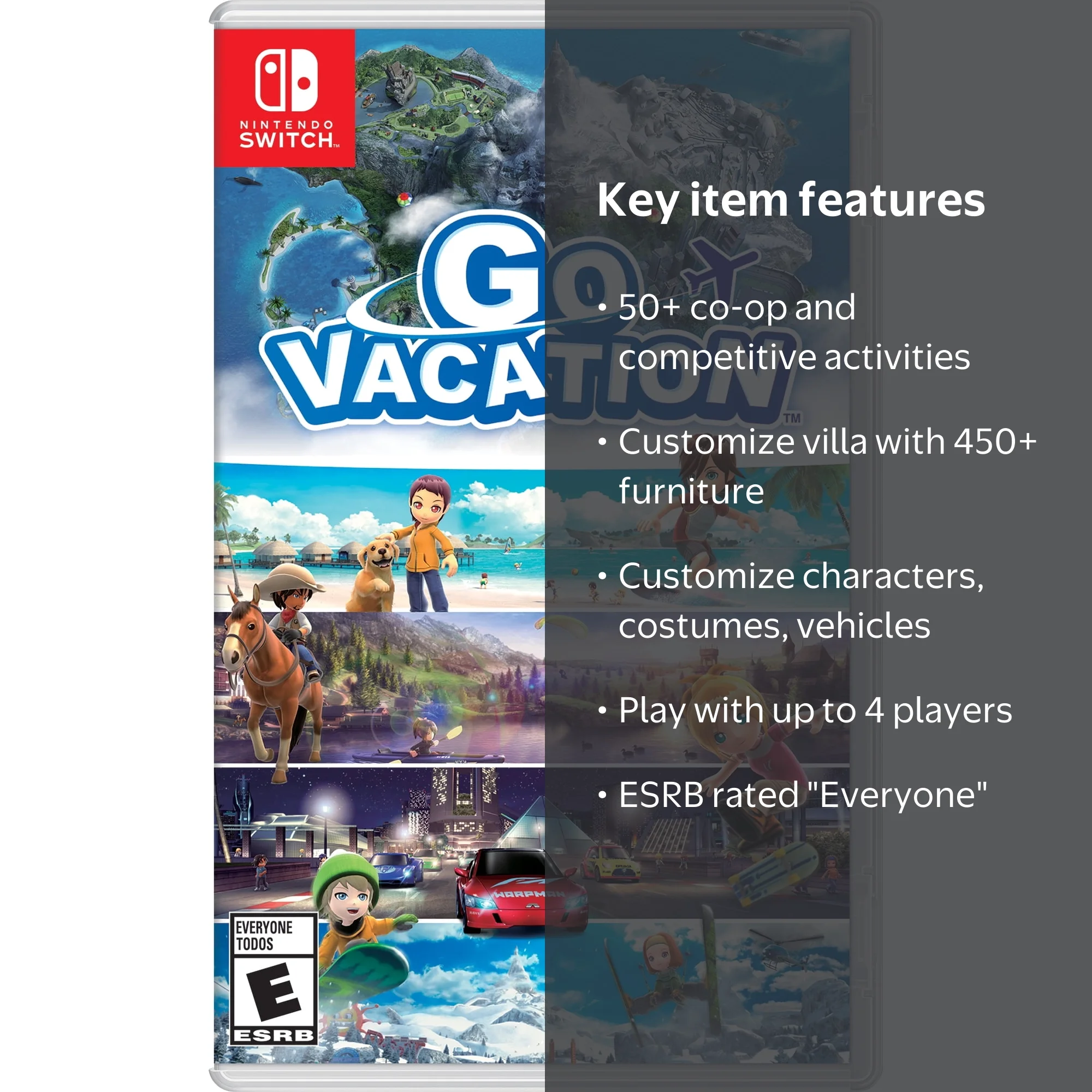 Nintendo Go Vacation for Switch: Fun Games for Kids, 045496593827