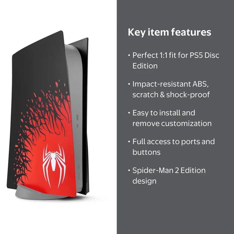 HYCARUS PS5 Spider-Man Edition Faceplate - Premium ABS Shell Cover