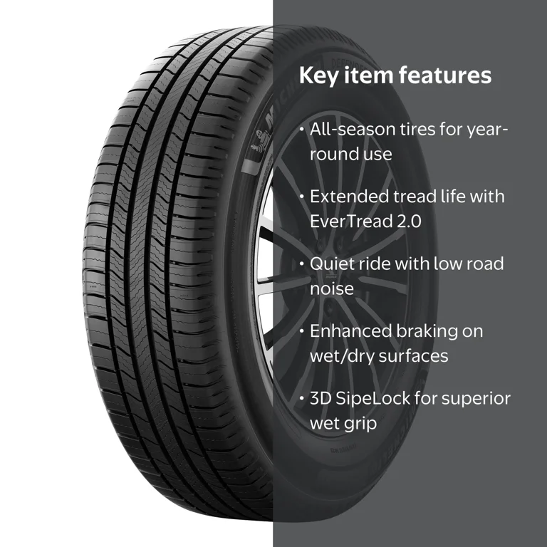 Michelin Defender 2 All Season Passenger Tire, 255/65R18 111H XL
