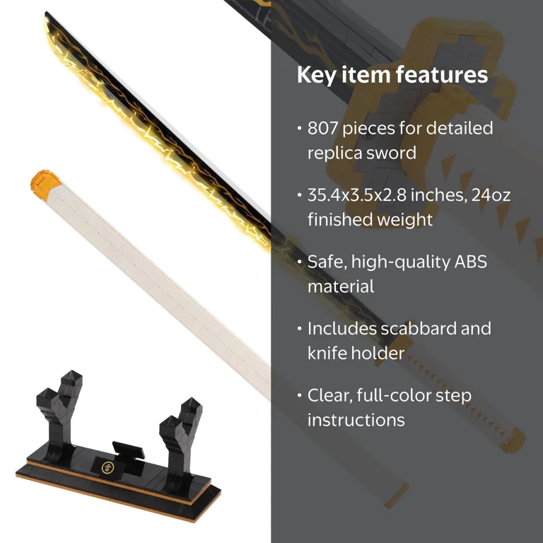 HI-REEKE Sword Demon Building Block Set Zenitsu Katana Anime
