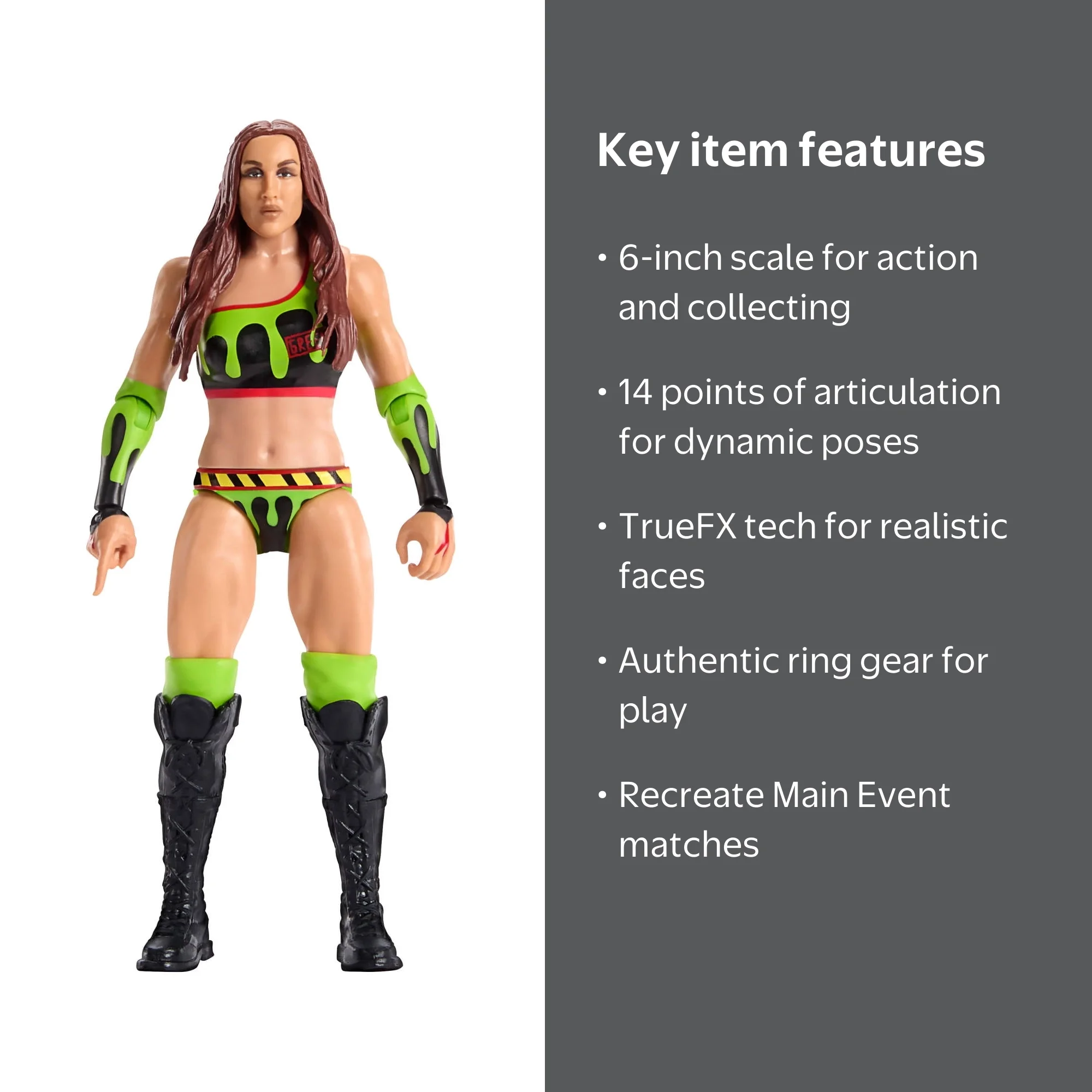 WWE Chelsea Green Action Figure, Main Event Series #156, 6-inch