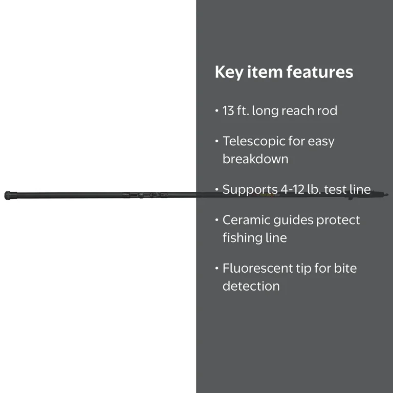 best 13 meter fishing pole Fishing Rod 1.8-3.3m Telescopic Fishing Rod Kit and 13+1BB Metal Spool Spinning Reel Carp Fishing Rod Reel Combo Saltwater (Color : A, Size : 2.7m and 3000) Sports stainless steel guides with polished inserts What's the best 13-meter pole