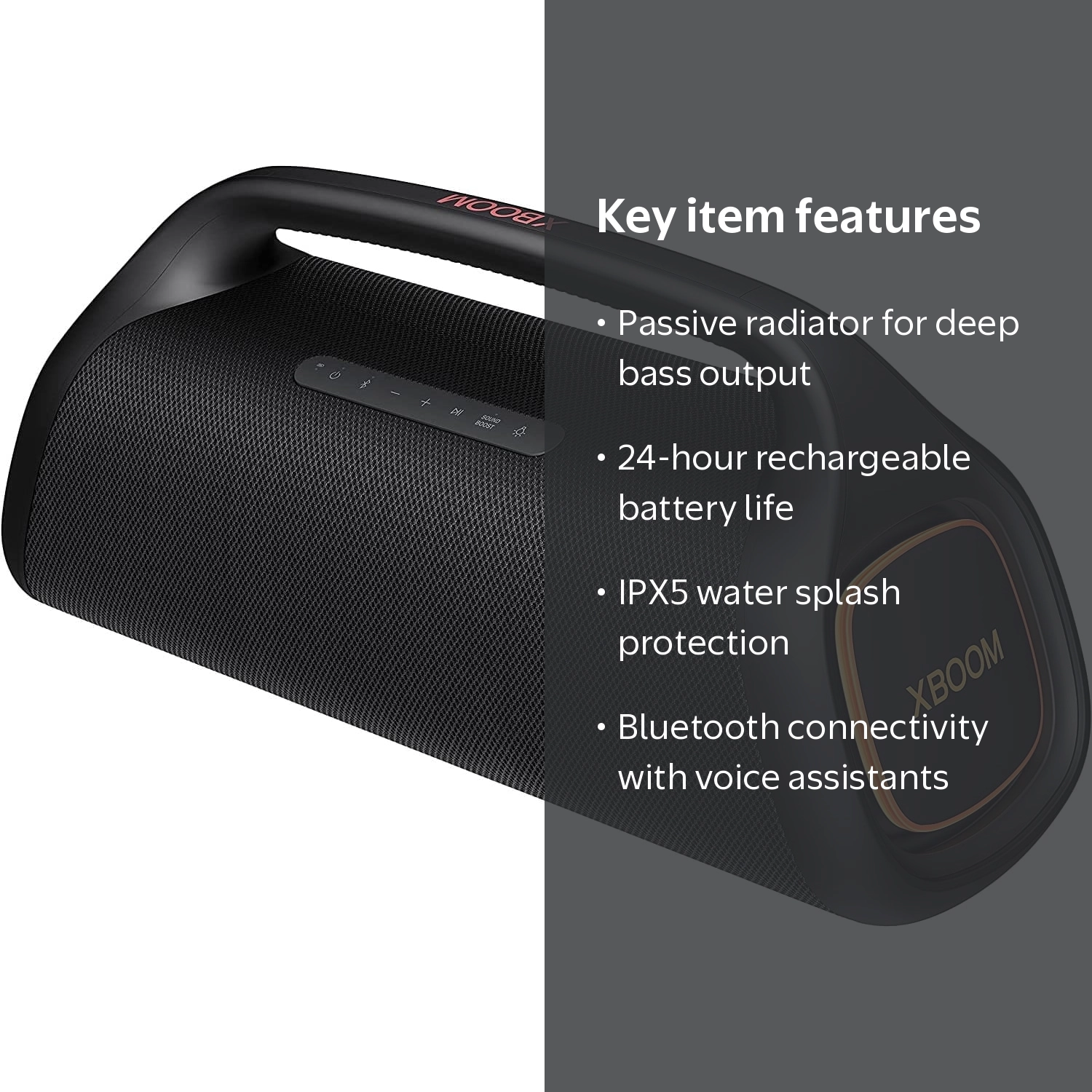 LG XBOOM Go XG9QBK Wireless Party Stereo Portable Bluetooth
