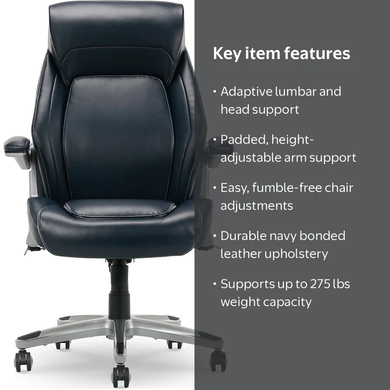 La-Z-Boy Meyer Ergonomic Bonded Leather Swivel Executive Chair