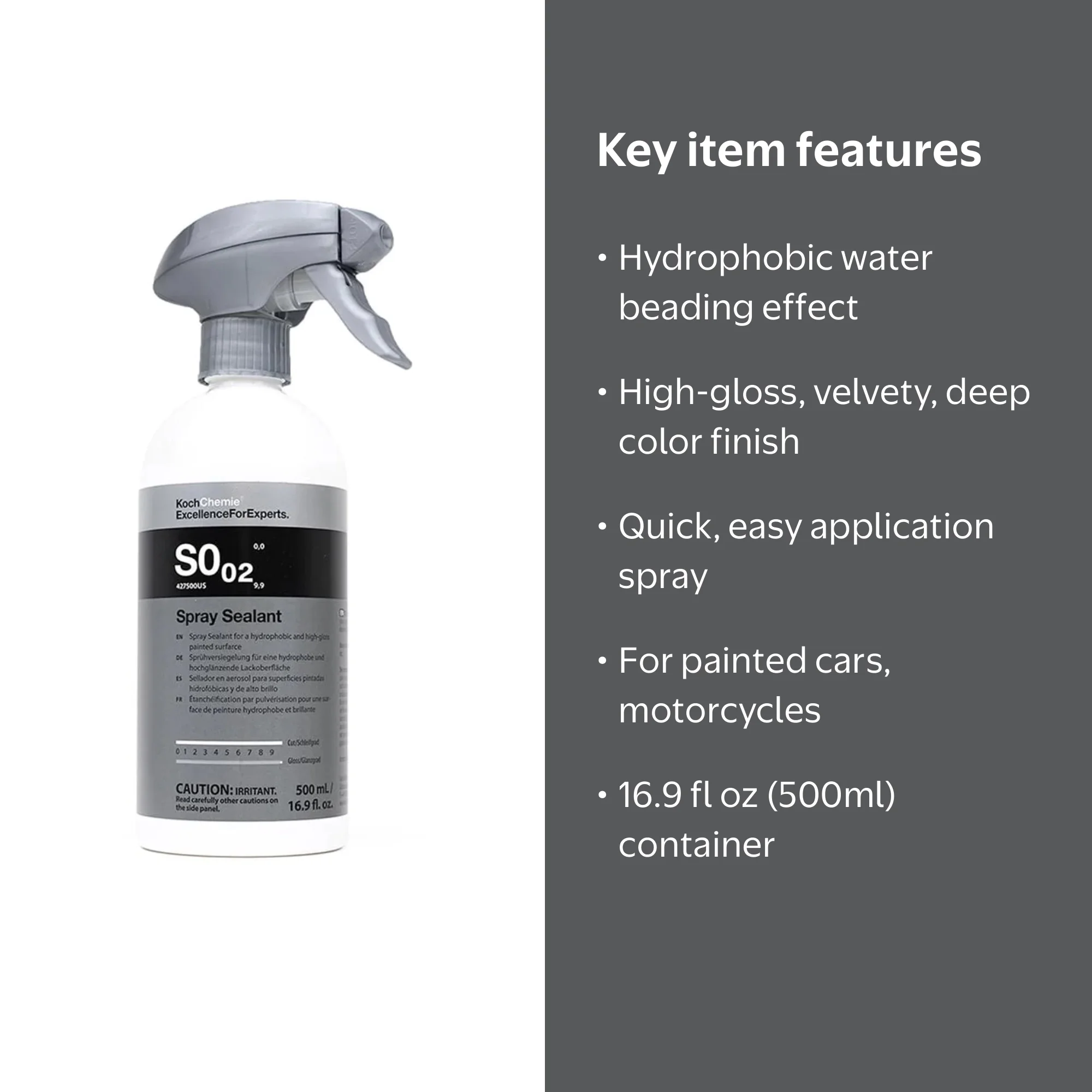 Koch-Chemie S0.02 Spray Sealant 16.9 fl oz (500ml) - Walmart.com