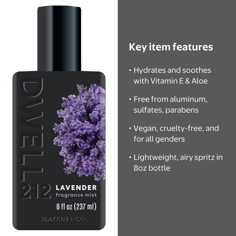 Dwell212 Lavender Fragrance Mist, 8 fl oz - Walmart.com