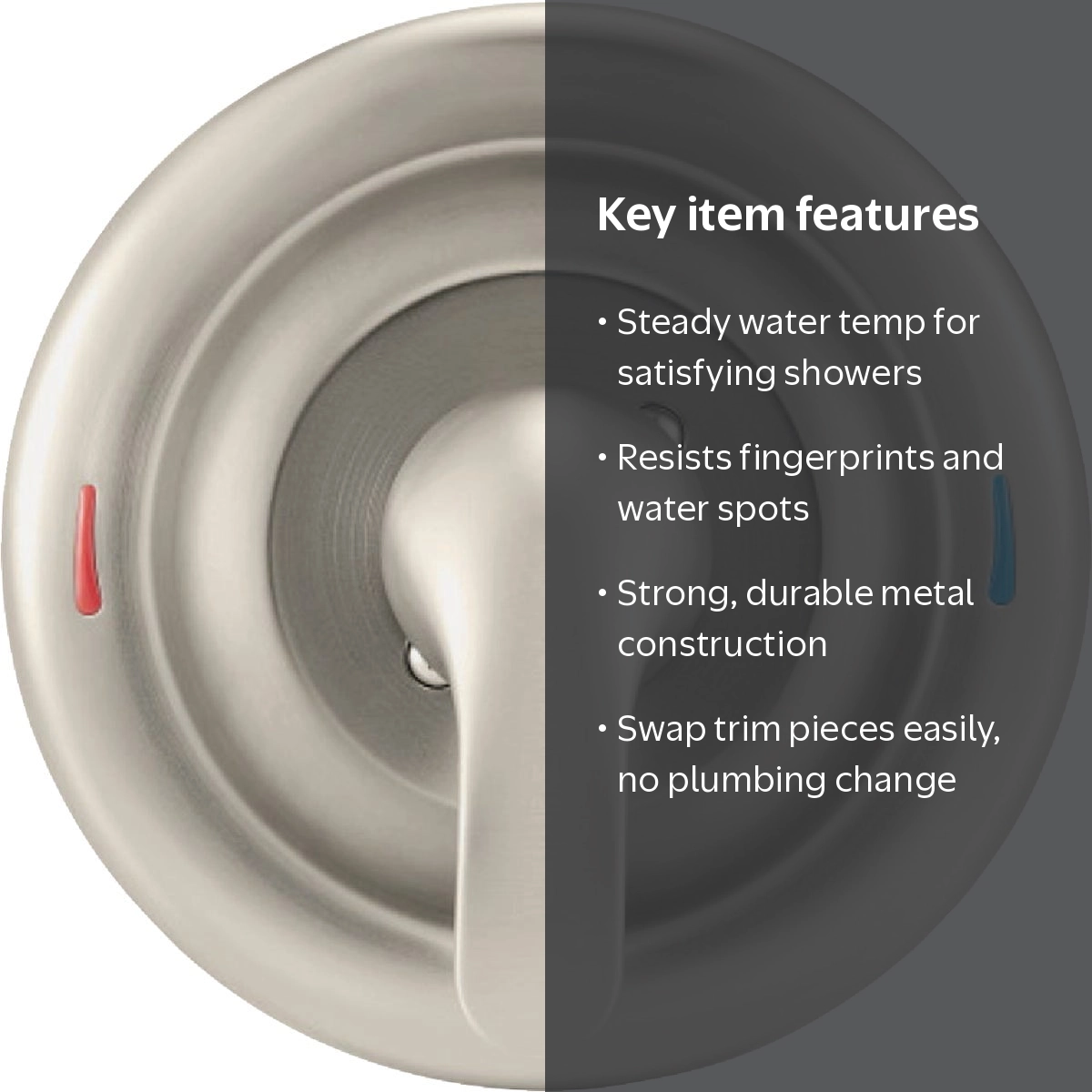 order N3♡ Moen Posi-Temp Valve Trim Kit, Spot Resist Brushed Nickel