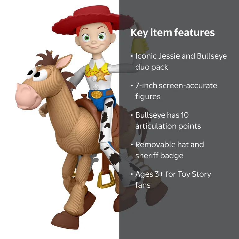Disney and Pixar Toy Story 5 Jessie & Bullseye Playscale 7 Inch