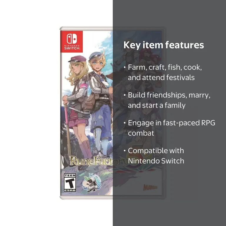 XSEED Games, Rune Factory 5, Nintendo Switch, 859716006604