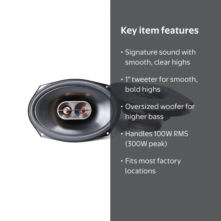 Infinity Reference REF-9633IX 6x9 3-Way Coaxial Speakers (300