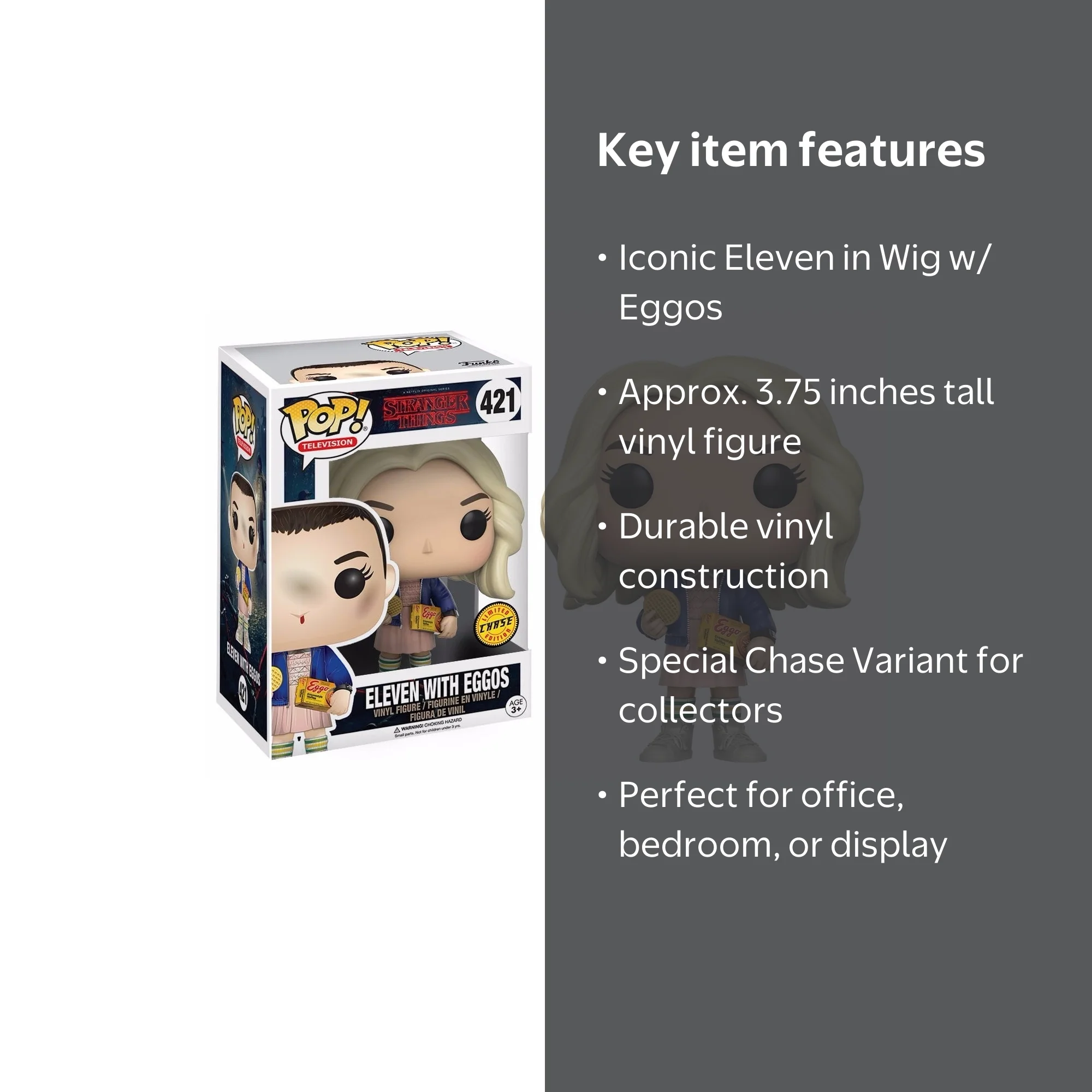 Funko Pop! TV: Stranger Things - Finale Eleven - 1/6 Odds For Rare Chase Variant - Once- Figura de Vinilo Coleccionable - Idea de Regalo - Mercancia Oficial - Juguetes para Niños Funko Pop! TV: Stranger Things - Finale Eleven - 1/6 Odds For Rare Chase Variant - Once- Figura de Vinilo Coleccionable - Idea de Regalo - Mercancia Oficial - Juguetes para Niños