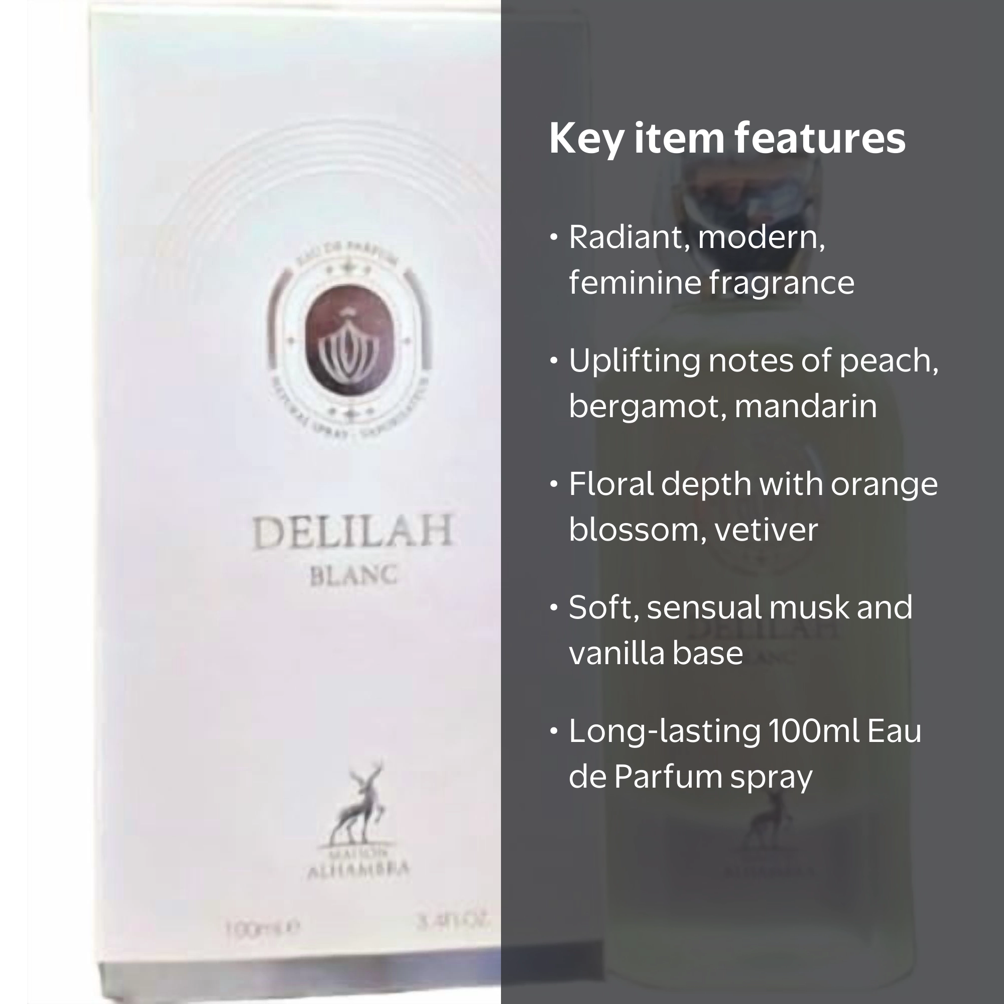 Maison Alhambra Ladies Delilah Blanc EDP Spray 3.4 oz Fragrances