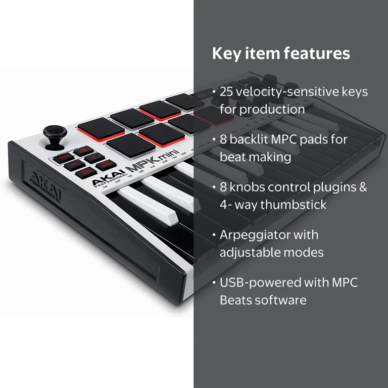 AKAI Professional MPK Mini MK3 25 Key USB MIDI Keyboard Controller