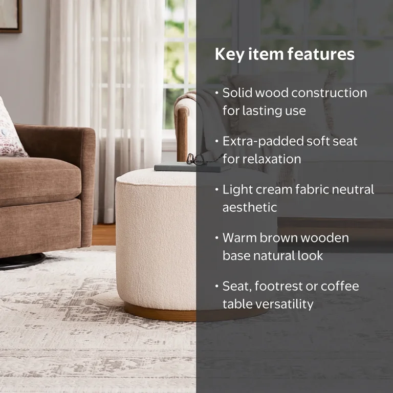 My Texas House Emerson Ottoman - Walmart.com