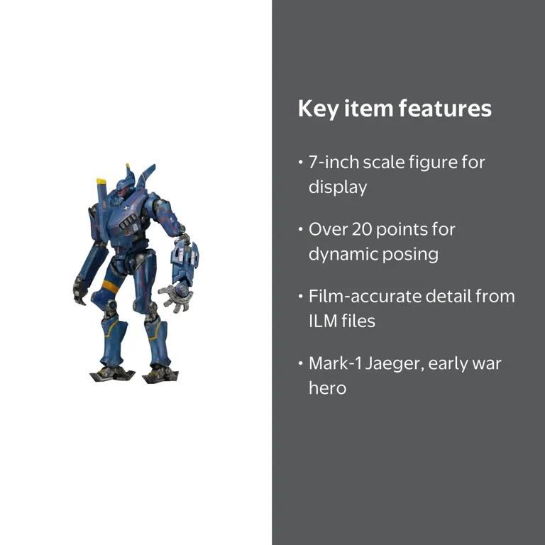 NECA Pacific Rim Series 5 - Romeo Blue Action Figure Toy - 7 in