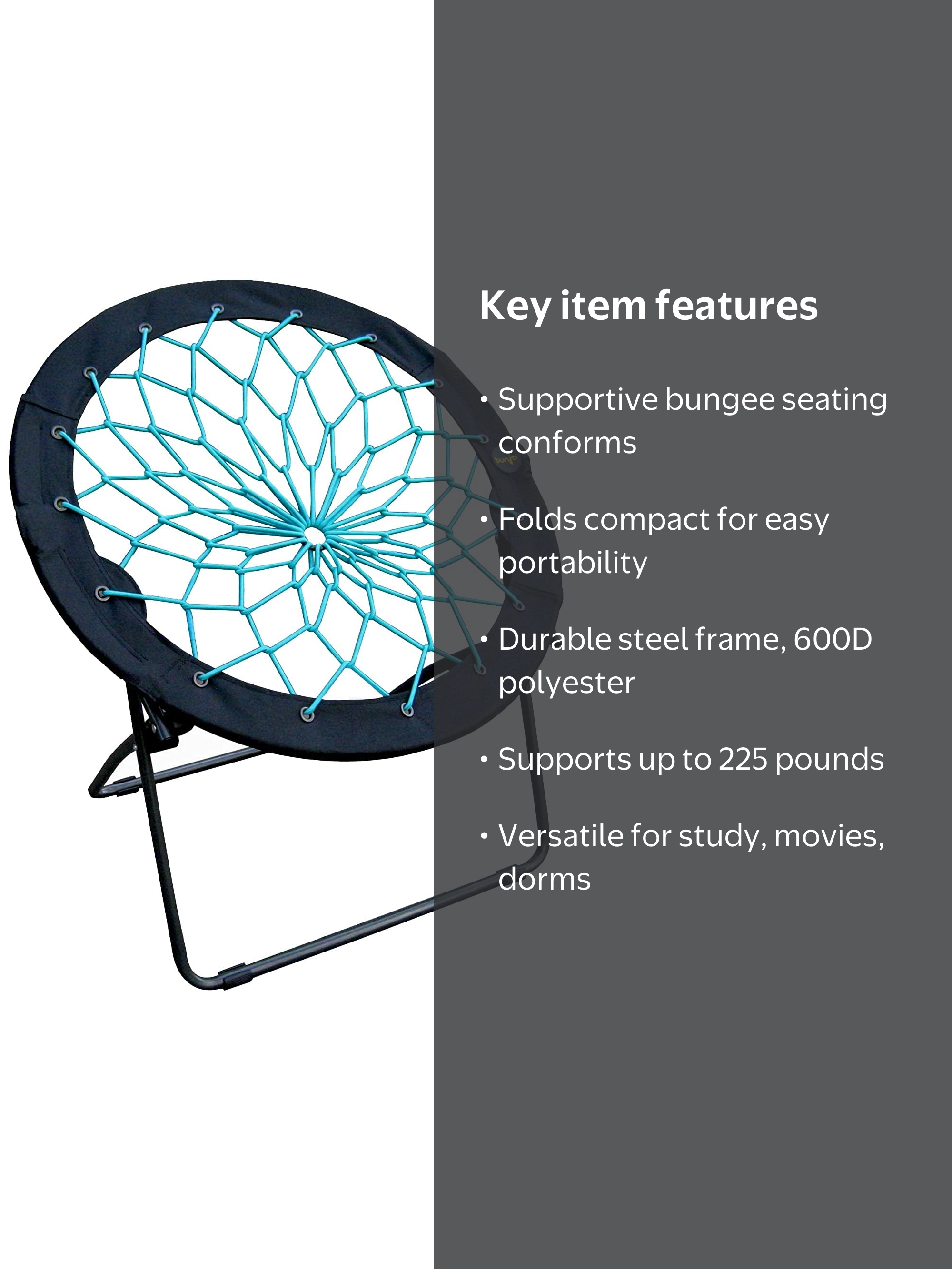 Zenithen, Bunjo Bungee Dish Chair, 33