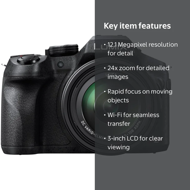 Panasonic Lumix DMC-FZ300 - 12.1 MP Compact Digital Camera - 4K/25