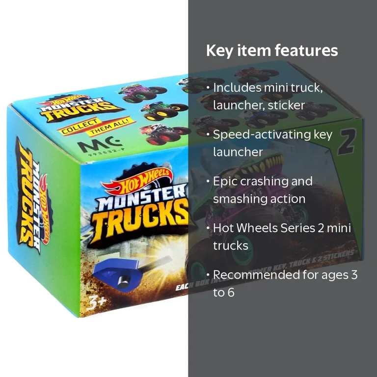 Hot Wheels Series 2 Monster Trucks Mystery Pack - Walmart.com