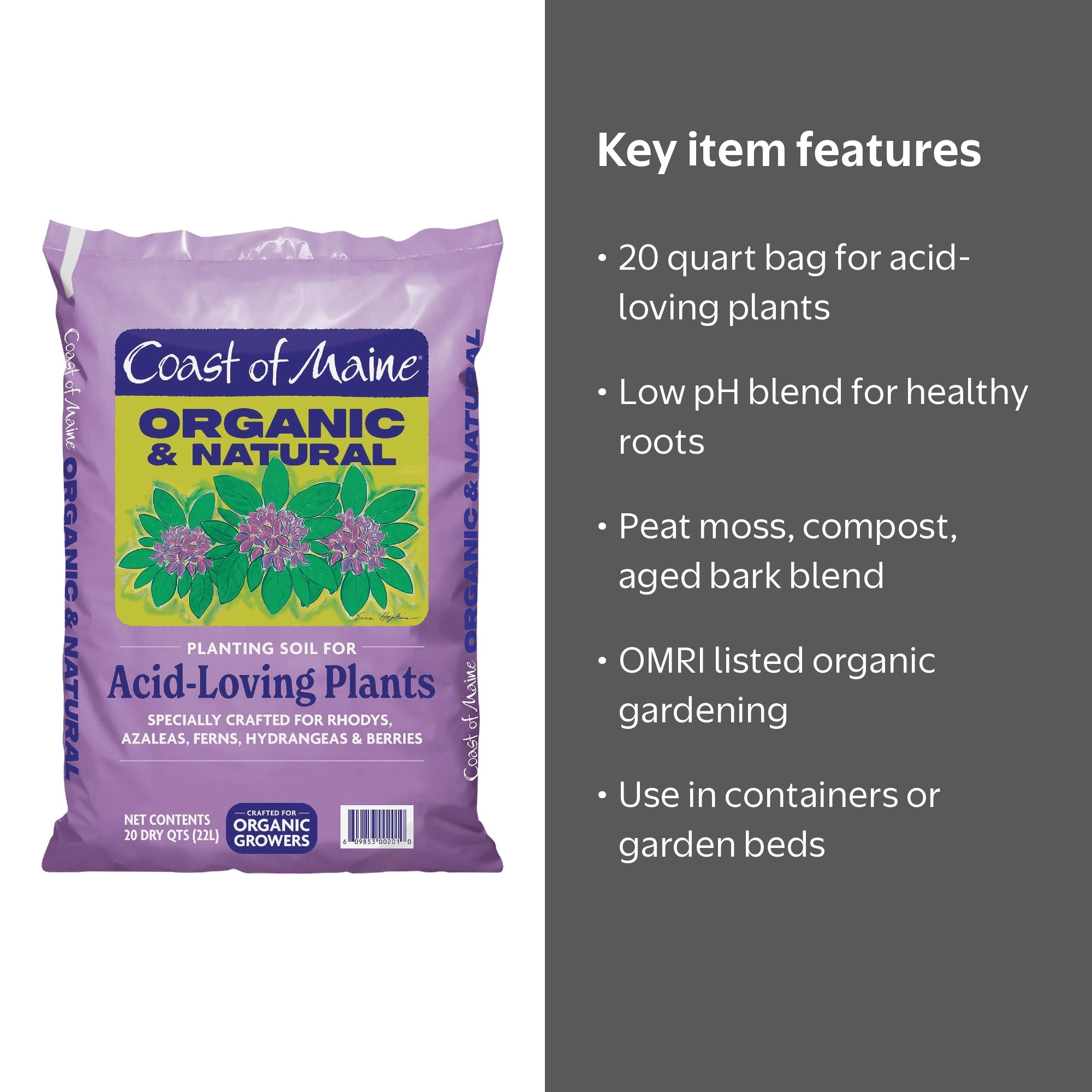 Coast, Planting Soil for Acid-Loving Plants, 20 qt - Walmart.com