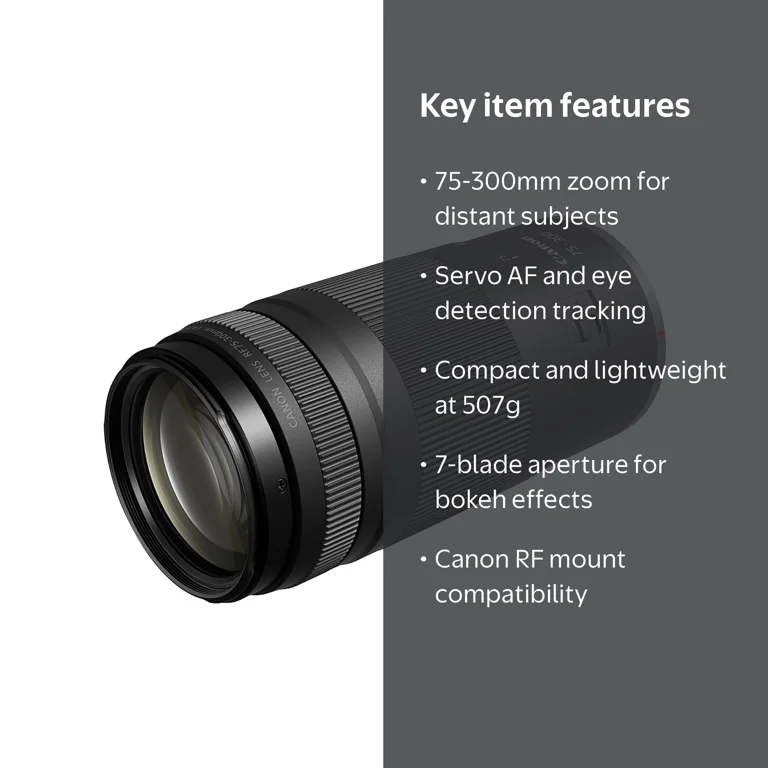 Canon RF 75-300mm F4-5.6 (International Version) - Walmart.com