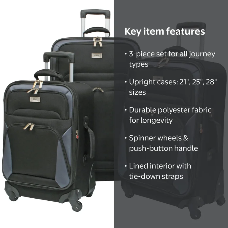 Max Excellent Collection 3点セット Geoffrey Beene Brentwood Collection 3 Piece Spinner Wheel Luggage