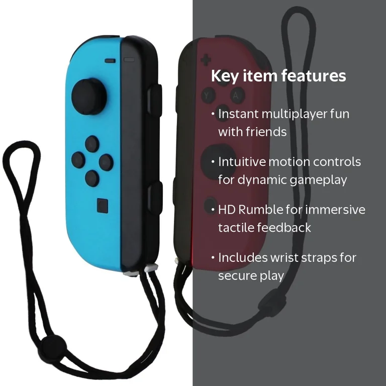 Free Shipping! Nintendo Switch Joy-Con (L/R) Neon Red/Blue