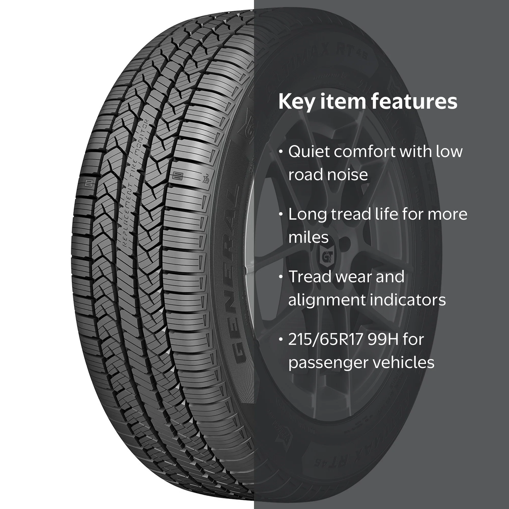 General, AltiMAX RT45 All Season Passenger Tire, 215/65R17 99H
