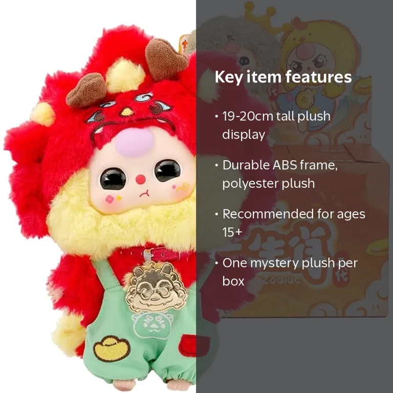 Baby Three Blind Box Plush, Baby Three Twelve Zodiac Series Plush