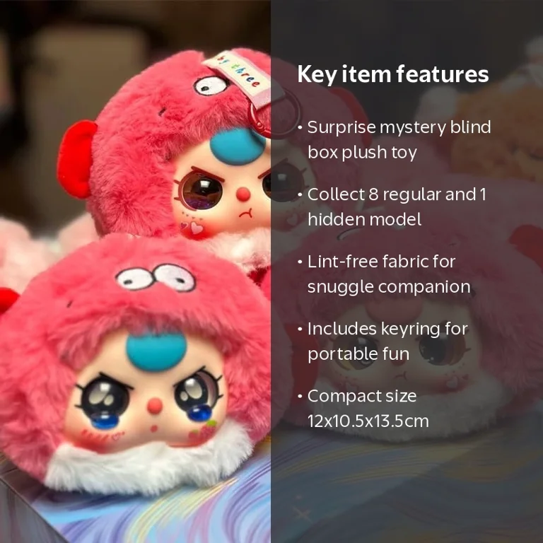 Baby Three Blind Box Plush Romantic Ocean Sea Animals Series Plush