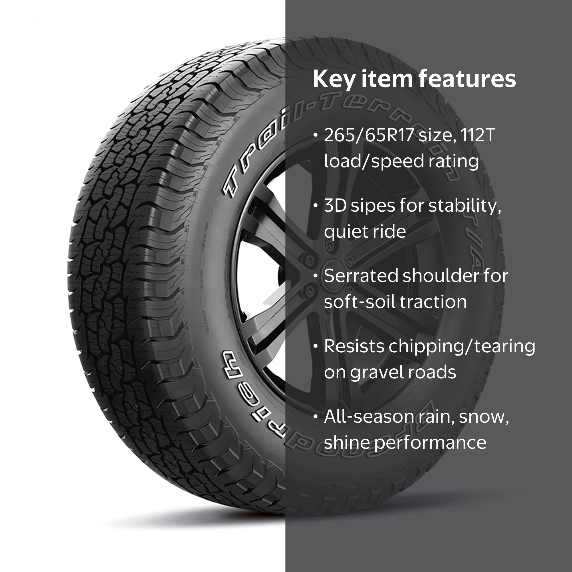 BFGoodrich Trail-Terrain T/A All-Season 265/65R17 112T Tire