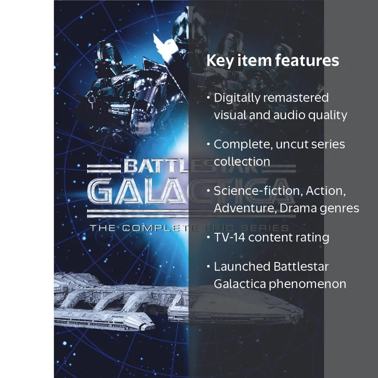 SDS, Battlestar Galactica, The Complete Epic Series, DVD - Walmart.com