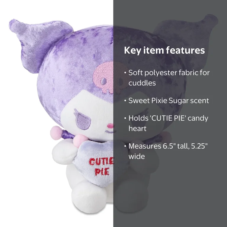 Sanrio Kuromi™ Sweethearts Sugar-Scented Plush - Walmart.com