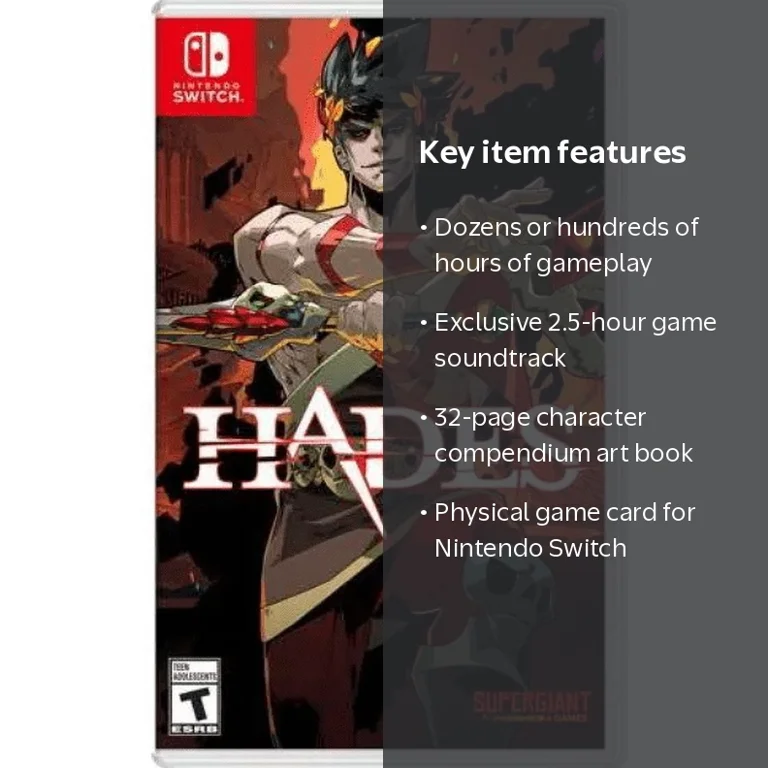 Hades - Nintendo Switch game, soundtrack, art booklet included