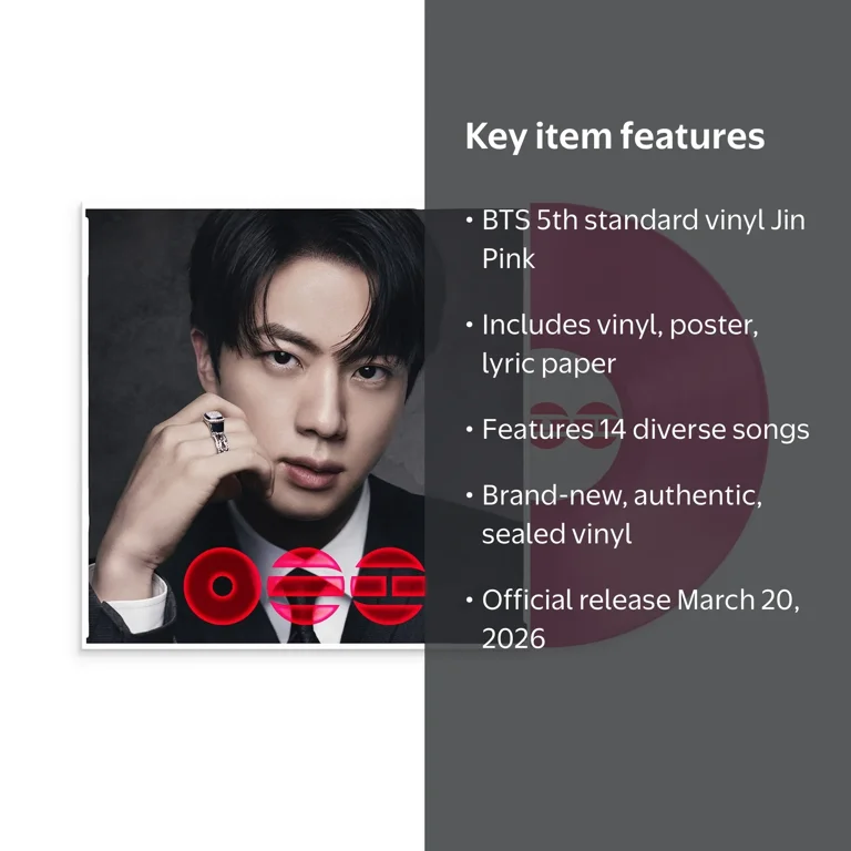 BTS - [ARIRANG] 5th Album STANDARD VINYL JIN PINK Version