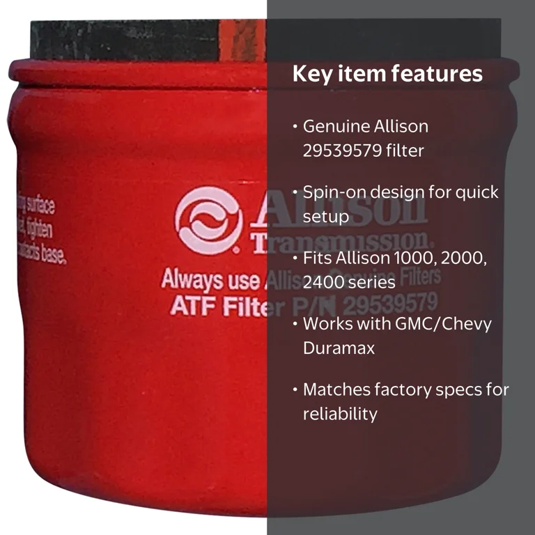 Allison, Transmission Filter, External Spin-On, OEM Replacement