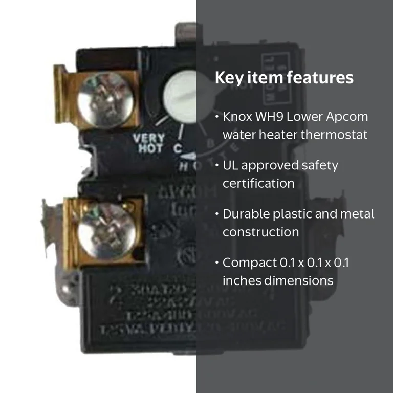 Knox WH9 Water Heater Thermostat Lower Apcom - Walmart.com