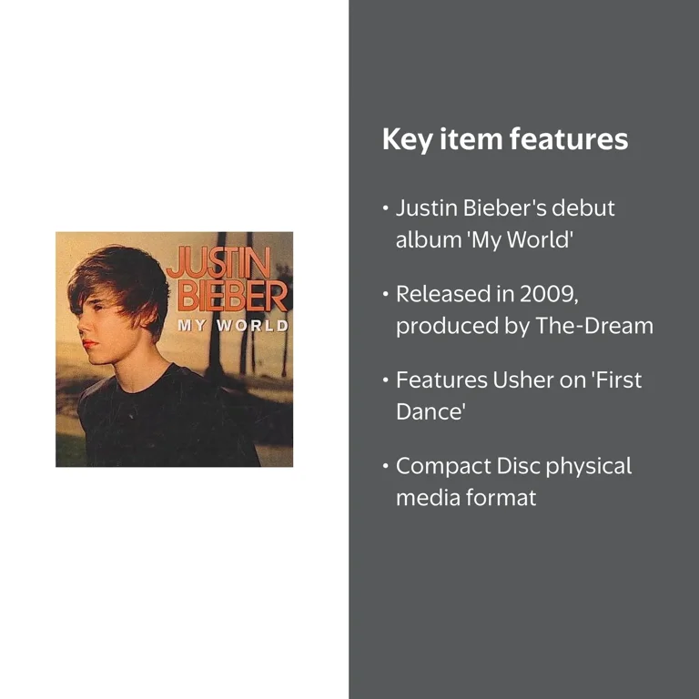 Justin Bieber 国内盤 CD 新品 未開封 UMGD, Music CD, My World, Justin Bieber debut album 2009 - Walmart.com