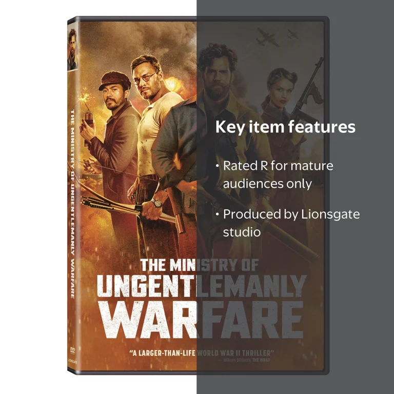 Lionsgate The Ministry of Ungentlemanly Warfare DVD, Rated R