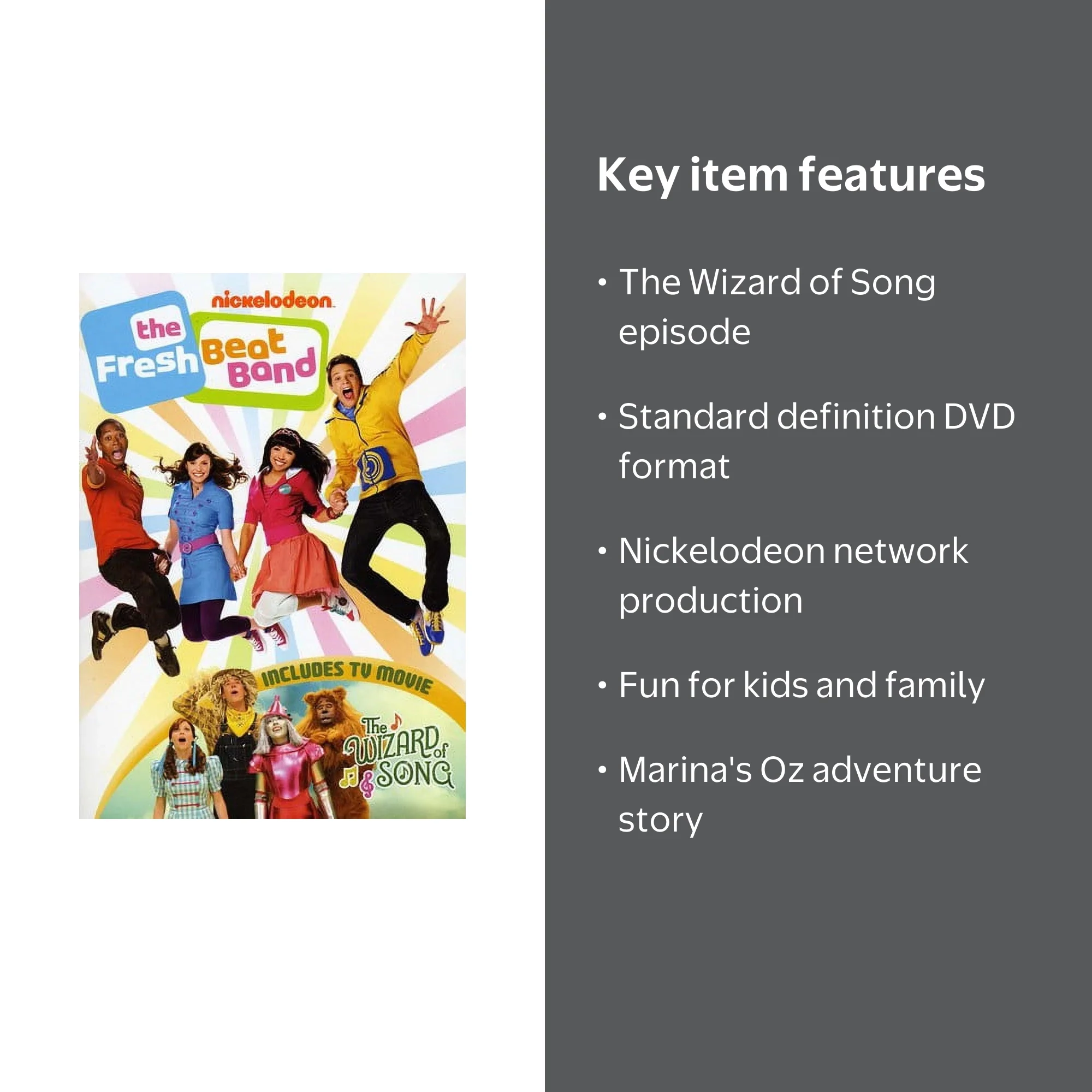 The Fresh Beat Band: The Wizard of Song (DVD), Nickelodeon, Kids